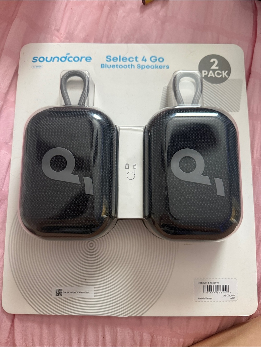Soundcore Select 4 Go Portable Bluetooth Speakers - Black (2 Pack)